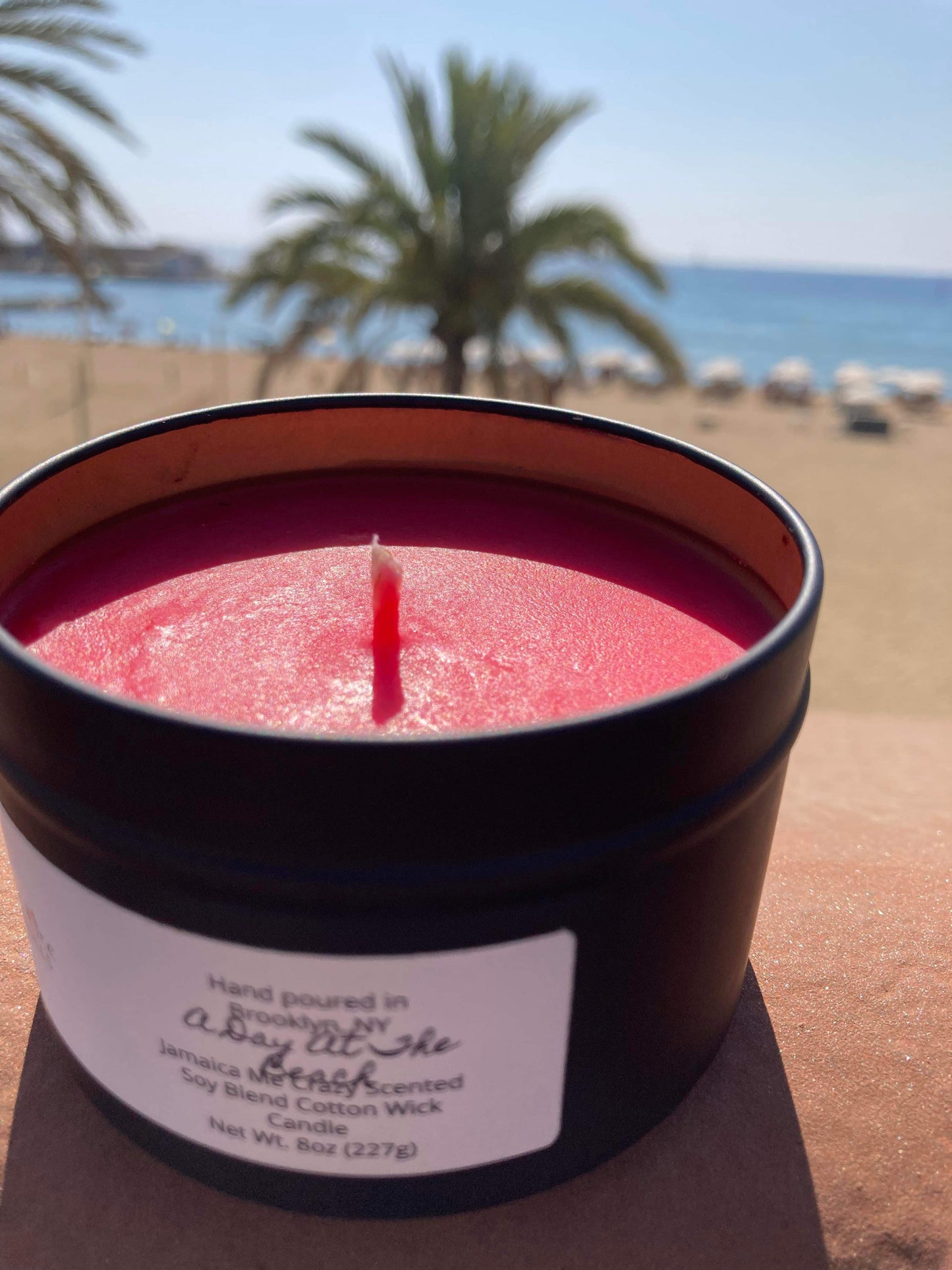 A Day At The Beach Candle